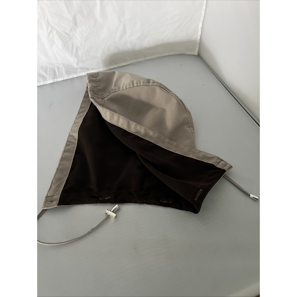 George Hoo1ded Lightweight Utility Taupe Jacket Lined Detachable Hood Sz 18/20 - Picture 16 of 16